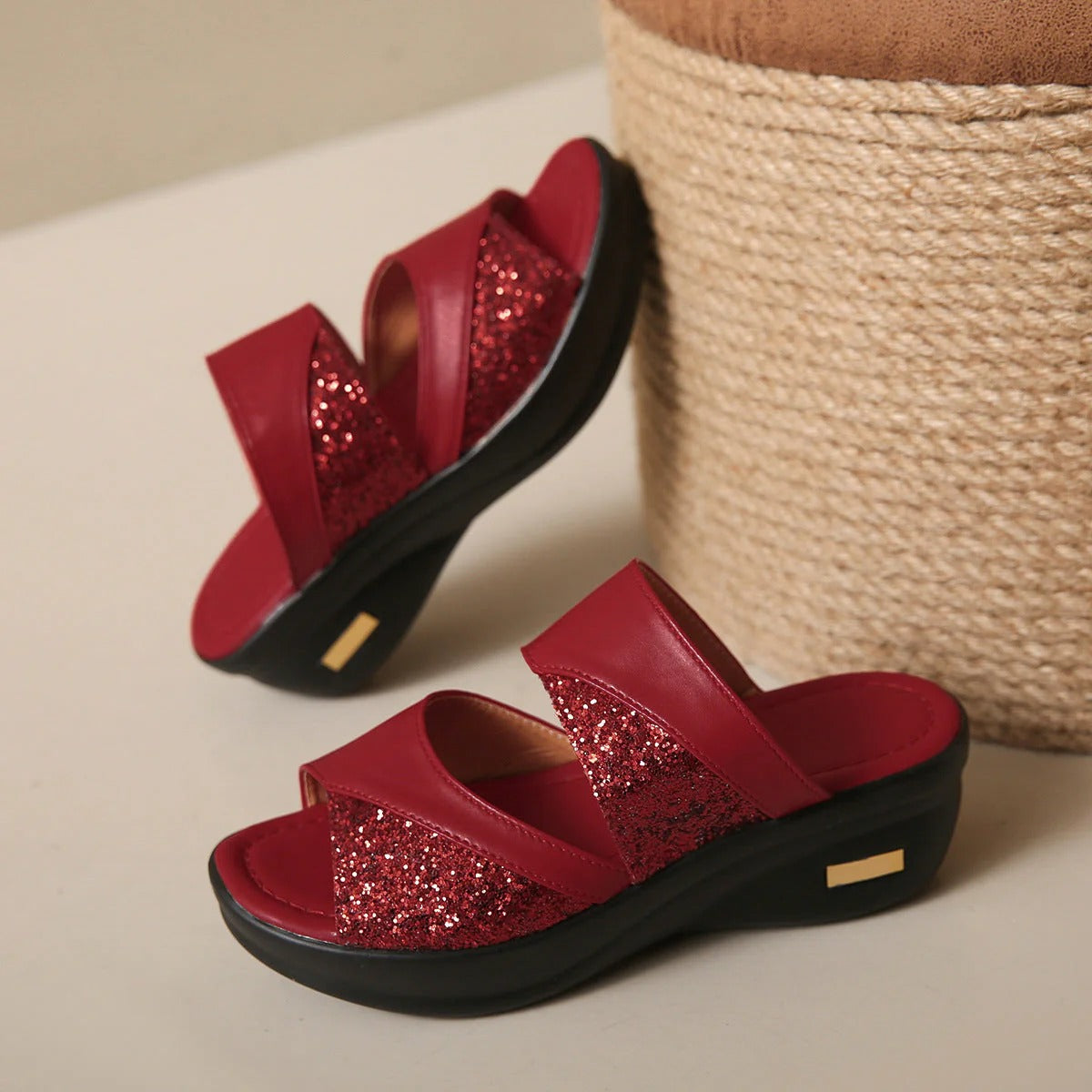 Sandale Geneve à semelle platforme confort