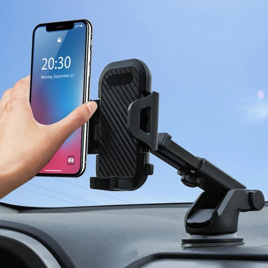 Support pour téléphone de voiture avec ventouse + adaptateur de sortie d'air gratuit