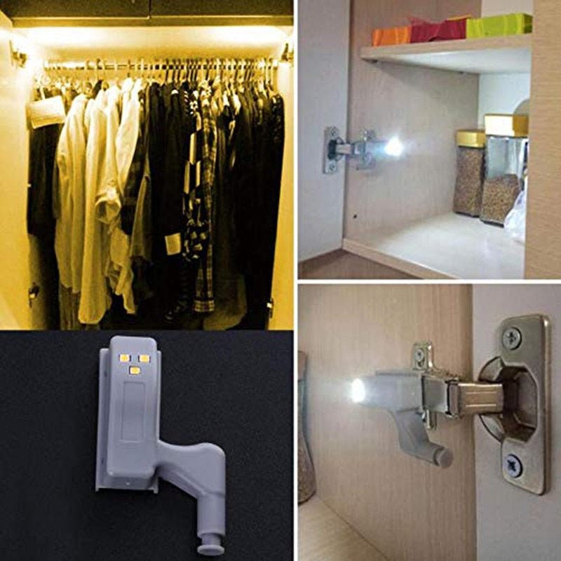 Dobradiça LED - Sensor Inteligente com Luz Led para Dobradiças