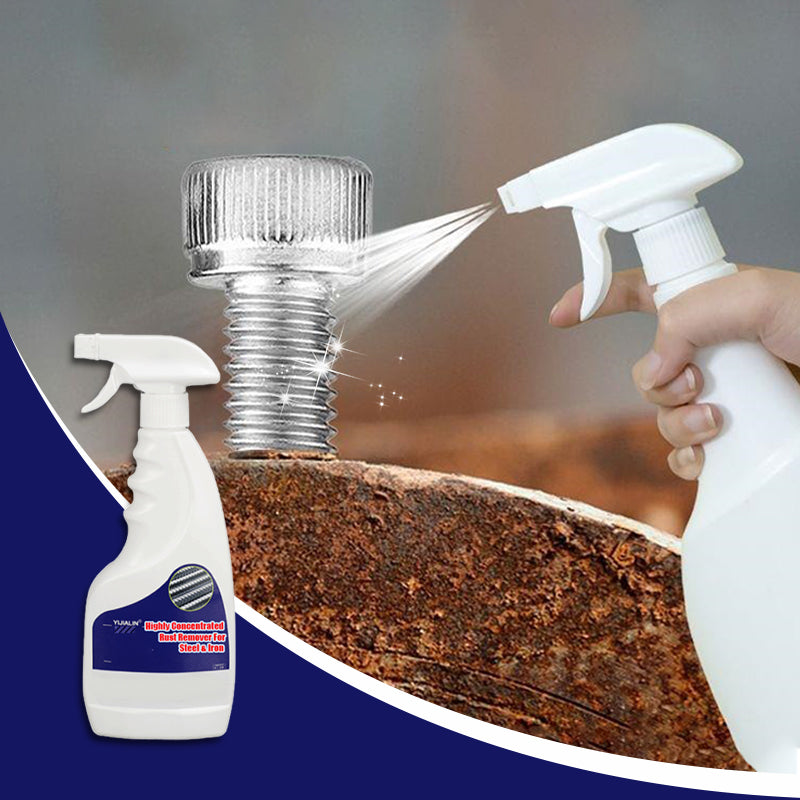 ✨50% DE DESCONTO🔩Removedor de ferrugem altamente concentrado – Eficaz em aço/ferro, ação rápida e seguro para superfícies metálicas✨